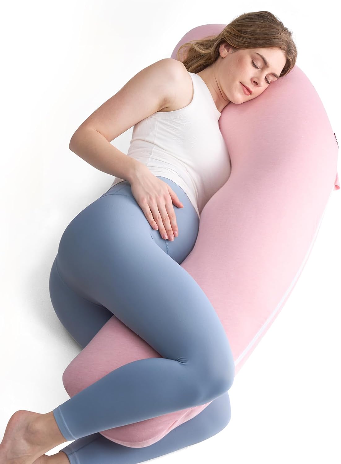 Side Sleeper J Shape Body Pillow encalife
