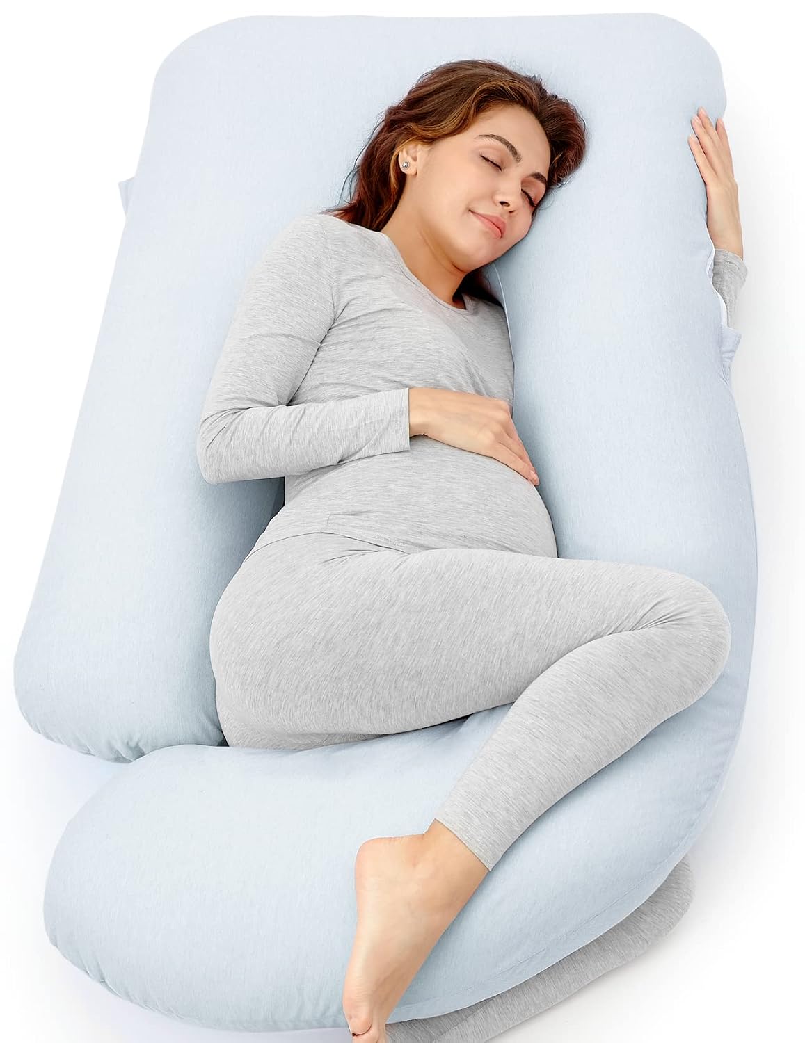 Side Sleeper Full Body Pregnancy Pillow encalife