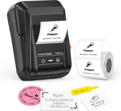 Portable smart label maker with wireless printing technology