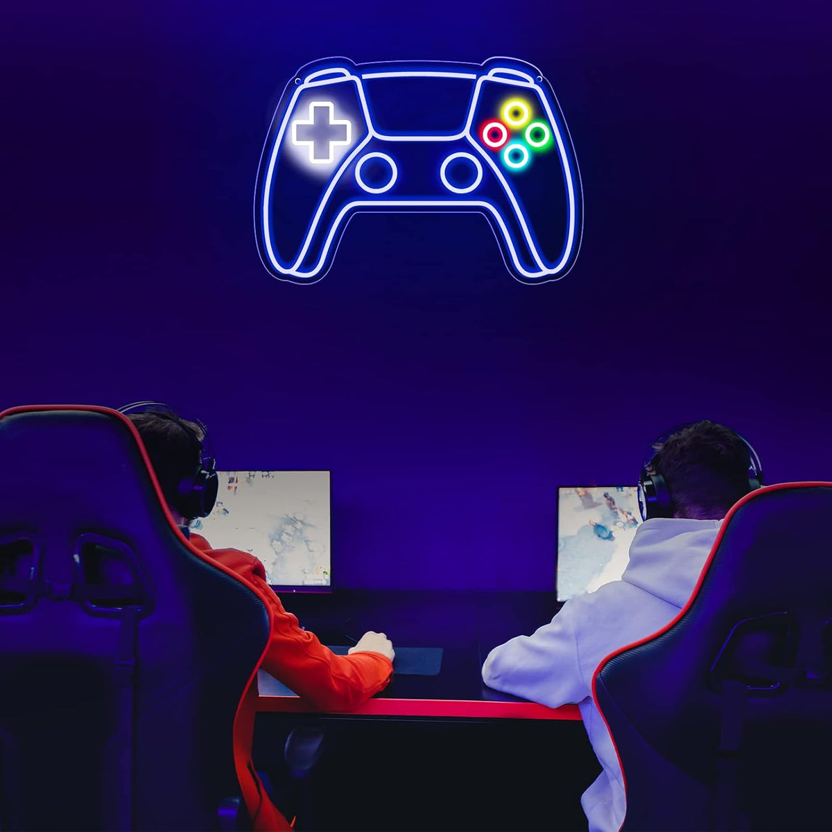 Gamepad Neon Sign for RGB Lighting Setups encalife