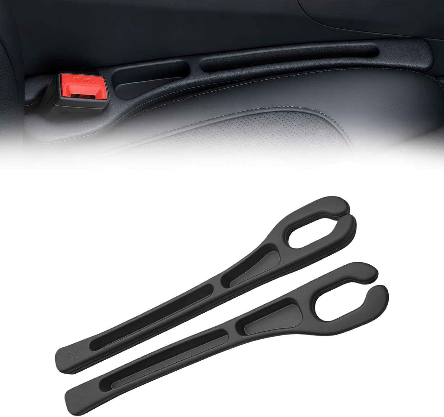 Car Seat Gap Filler Organizer 2 Pack encalife