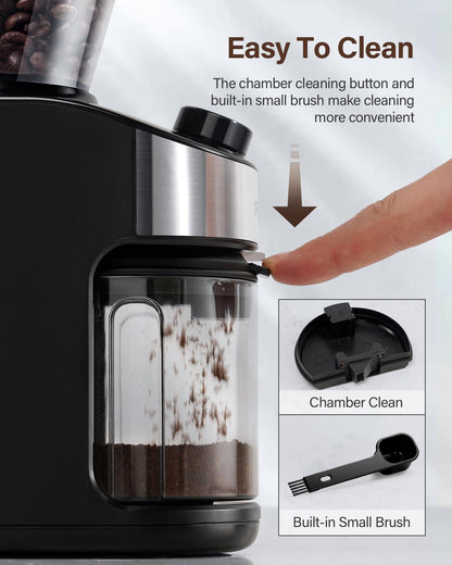 Electric Burr Coffee Grinder – 32 Settings encalife