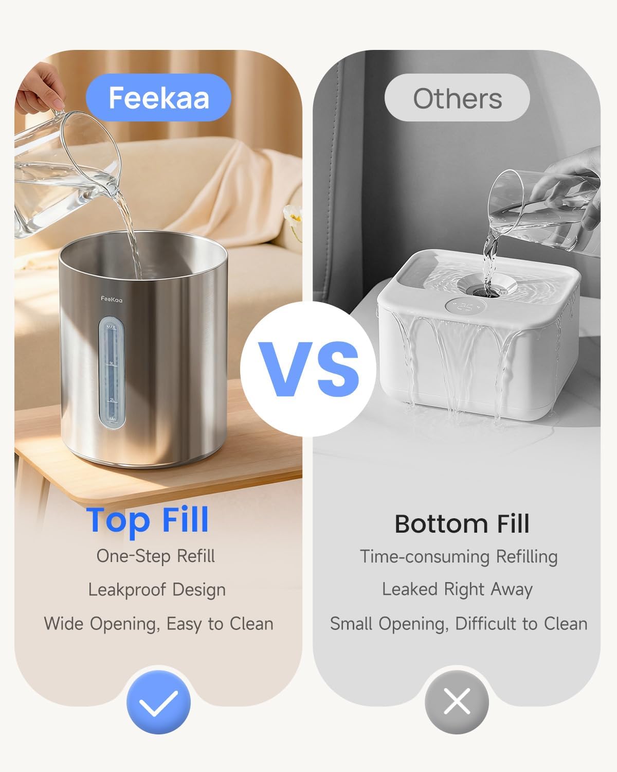 Stainless Steel Humidifier With Aroma Mist Control encalife