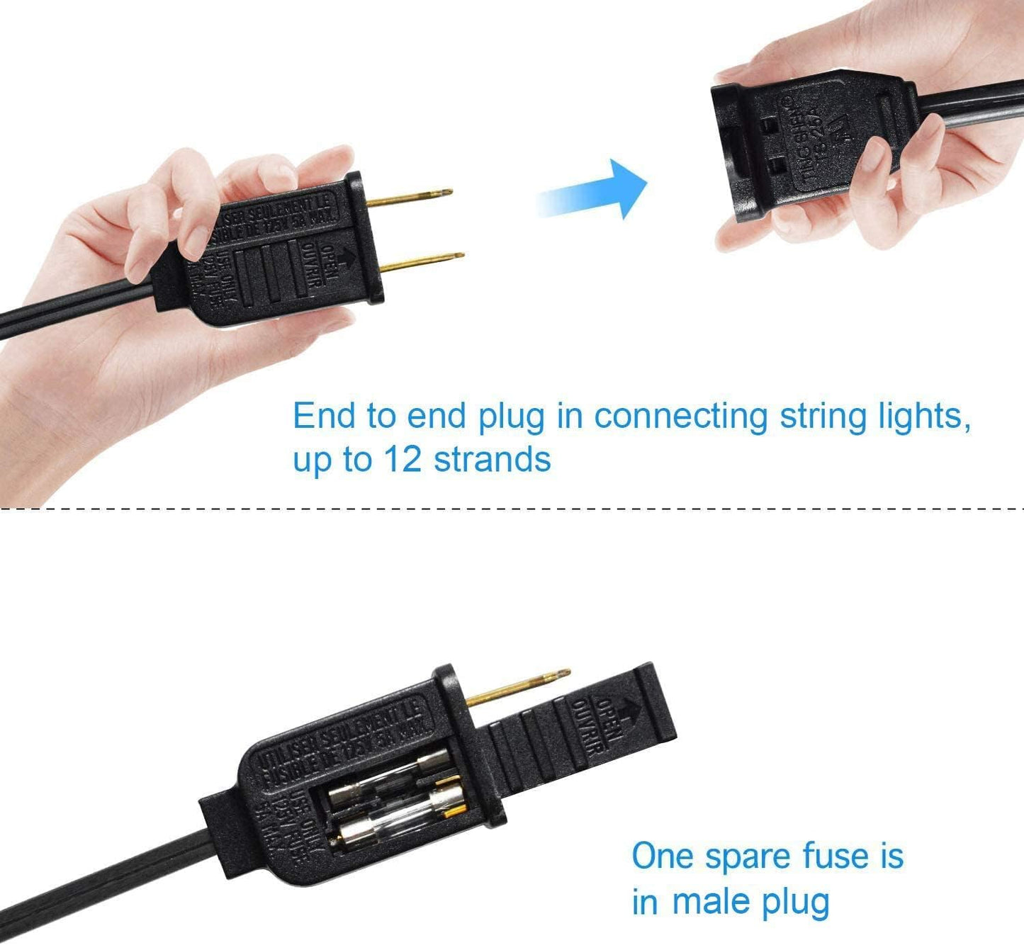 102FT Outdoor String Lights I Waterproof LED Patio & Garden Lights encalife