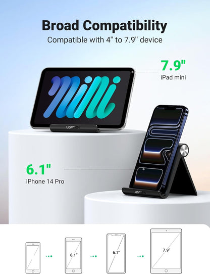 Mobile Stand Foldable Compact Desk Phone Holder Cradle encalife