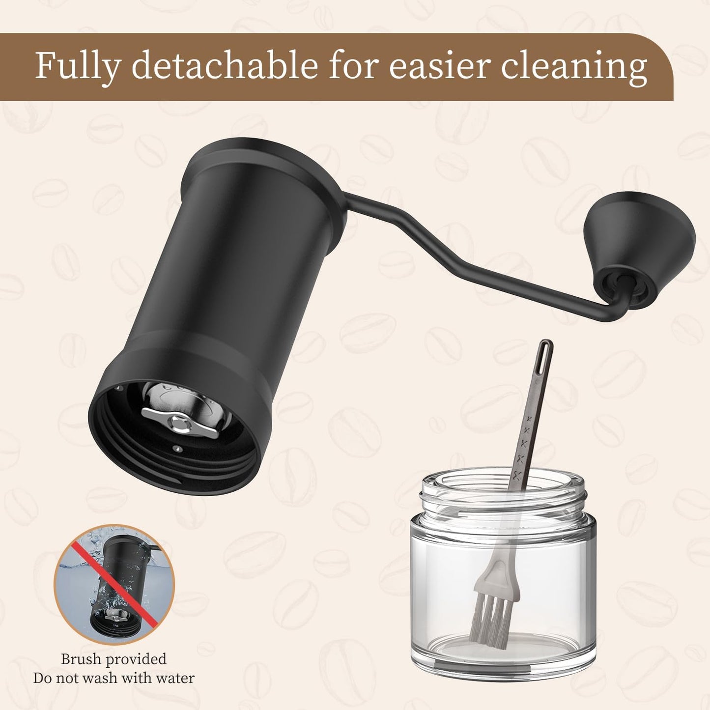 Manual Coffee Grinder with Conical Burr encalife