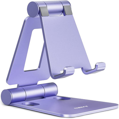 Mobile Stand Dual Folding Aluminum Phone Holder Cradle encalife