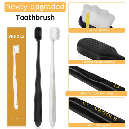 20,000-Bristle Ultra Soft Toothbrushes encalife