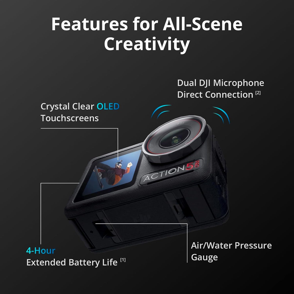 4K Underwater Action Camera Waterproof Adventure Camera encalife