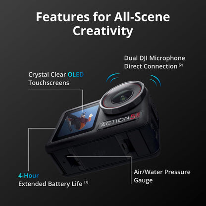 4K Underwater Action Camera Waterproof Adventure Camera encalife