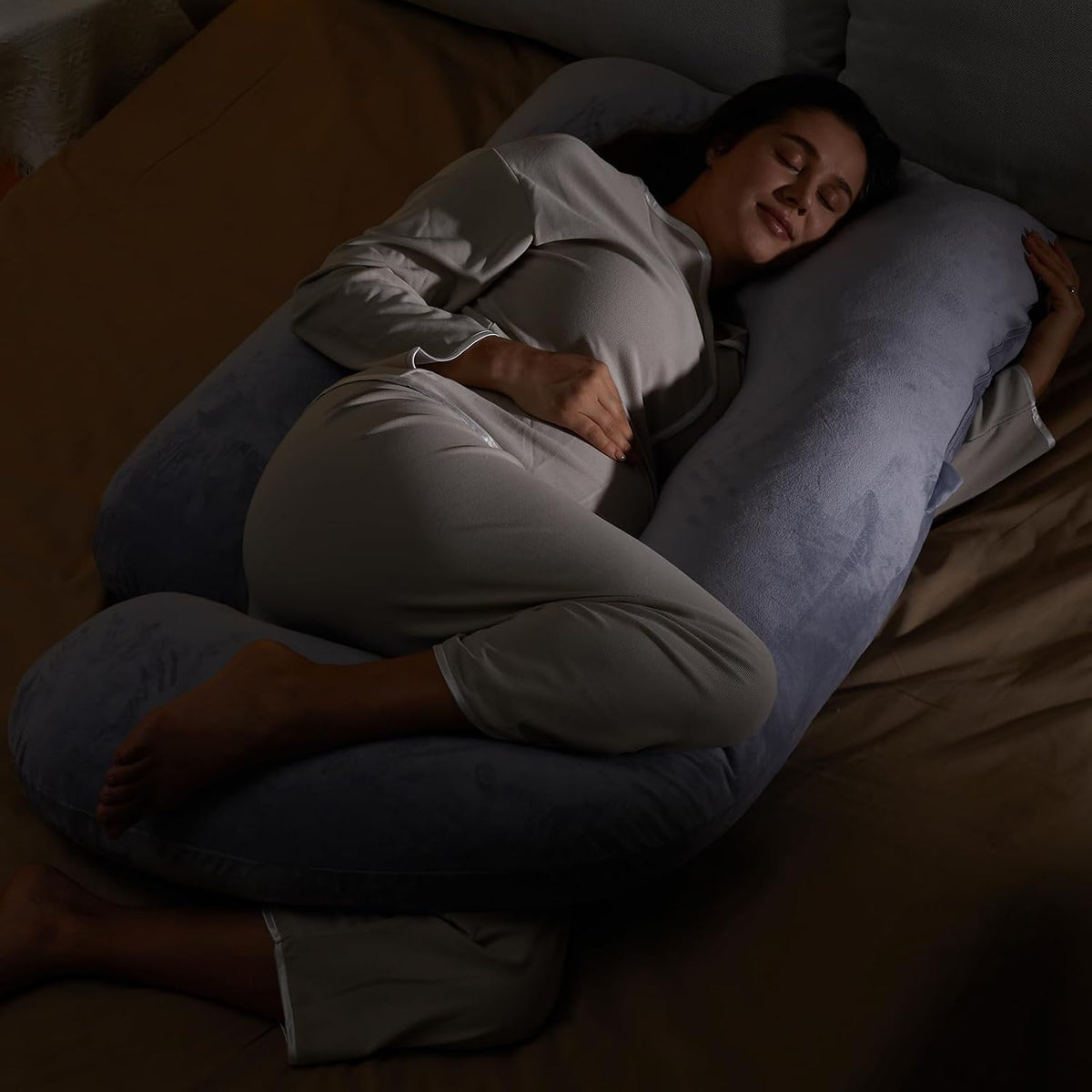 Side Sleeper Full Body Pregnancy Pillow encalife