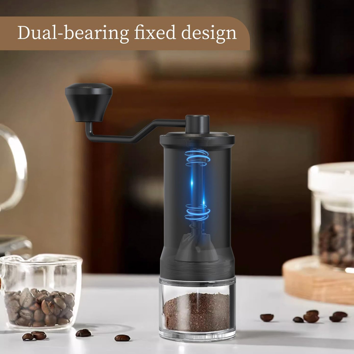 Manual Coffee Grinder with Conical Burr encalife