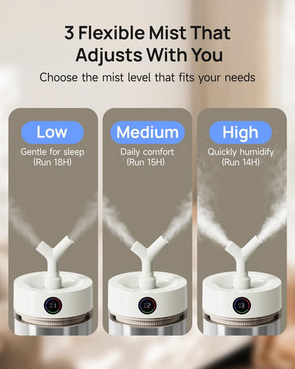 Stainless Steel Humidifier With Aroma Mist Control encalife