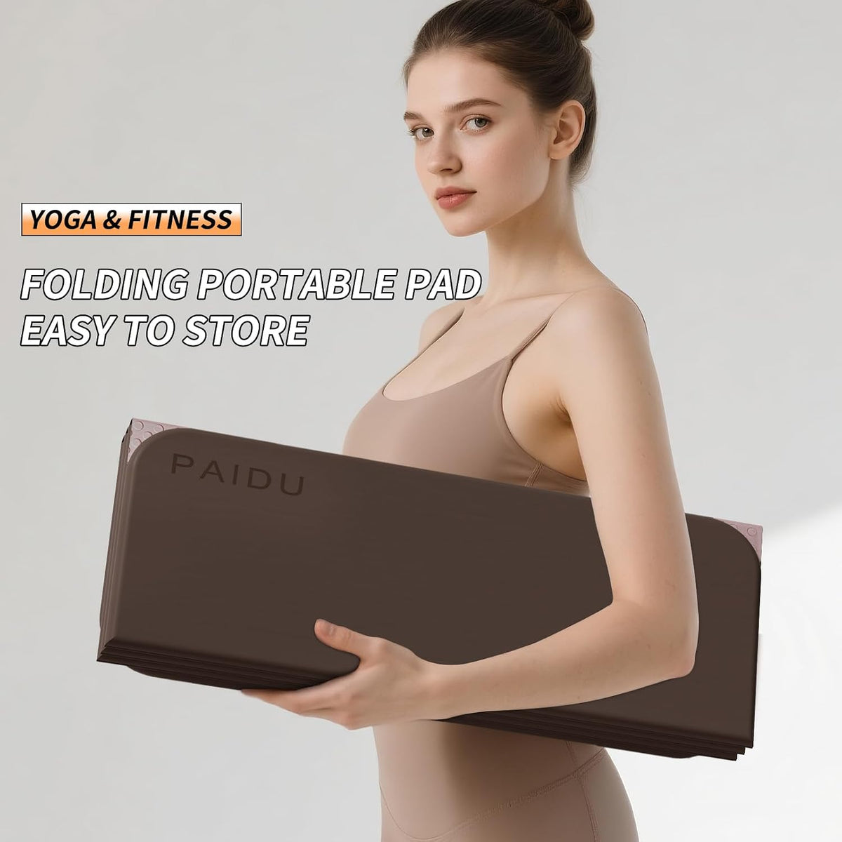 Foldable Yoga Mat 10mm Extra Wide encalife