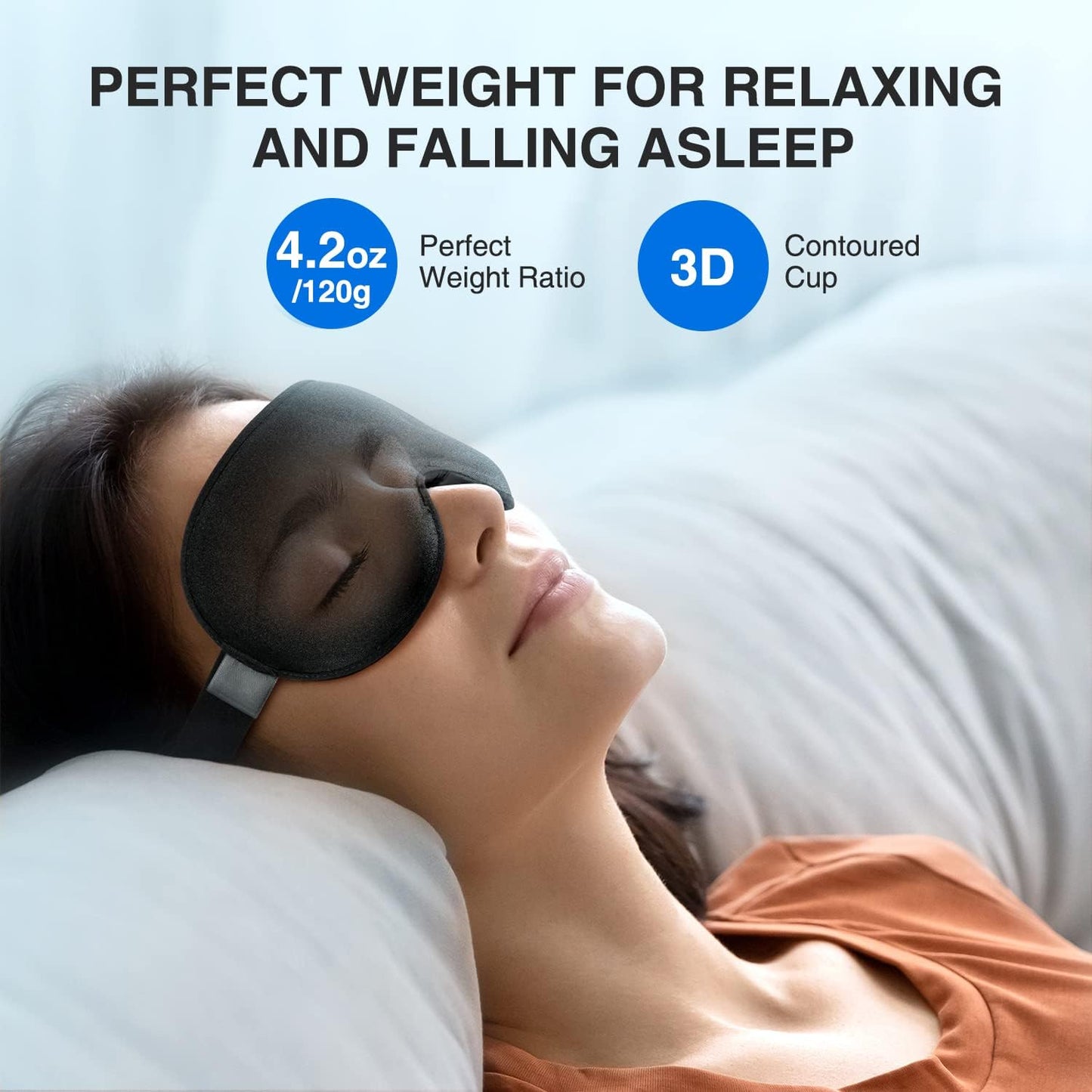 Weighted Sleep Mask for Deeper Restful Sleep encalife