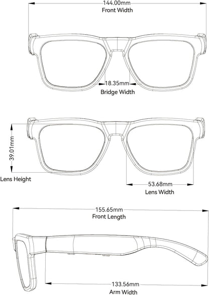 Glasses AI Translation Bluetooth Polarized Sunglasses encalife
