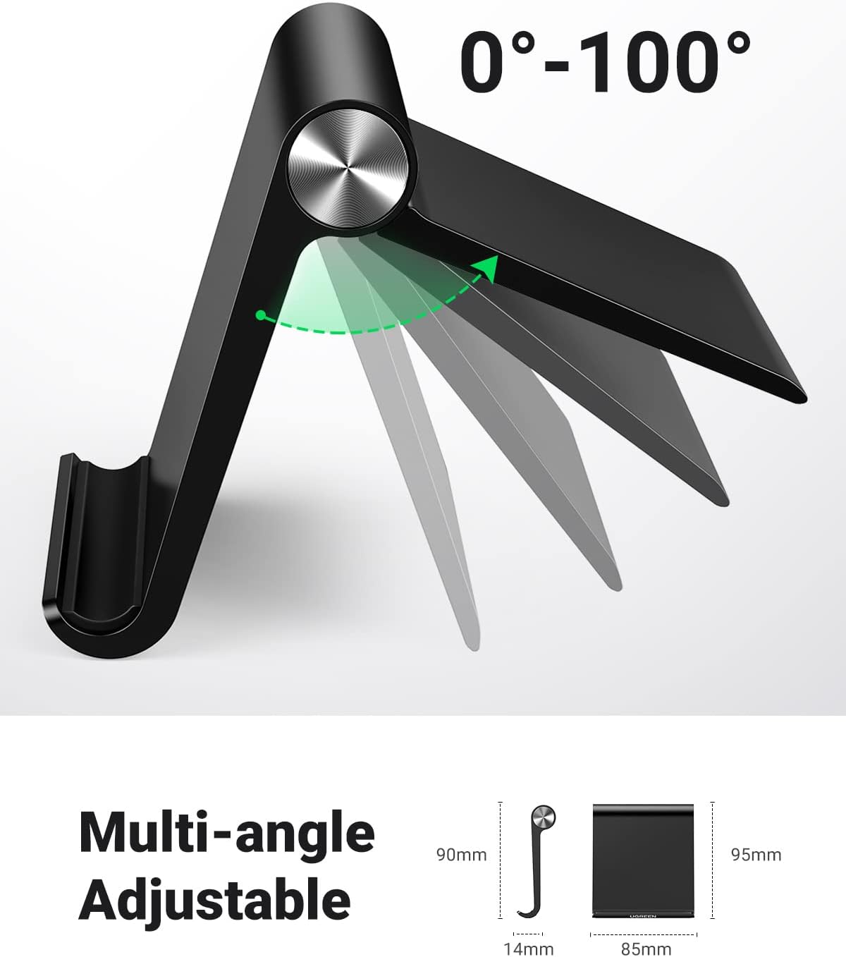 Mobile Stand Foldable Compact Desk Phone Holder Cradle encalife