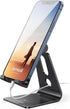Adjustable aluminum mobile stand with anti-slip pads for desk use
