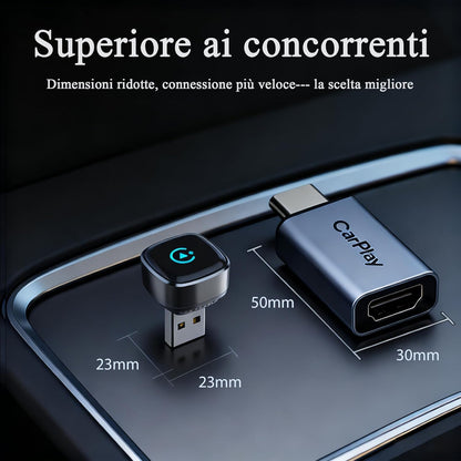 Wireless CarPlay Adapter Mini Grey encalife