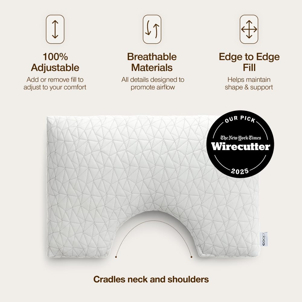 Side Sleeper Shoulder Cut Out Pillow encalife