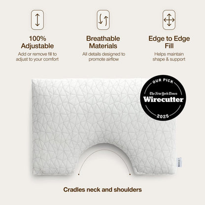 Side Sleeper Shoulder Cut Out Pillow encalife