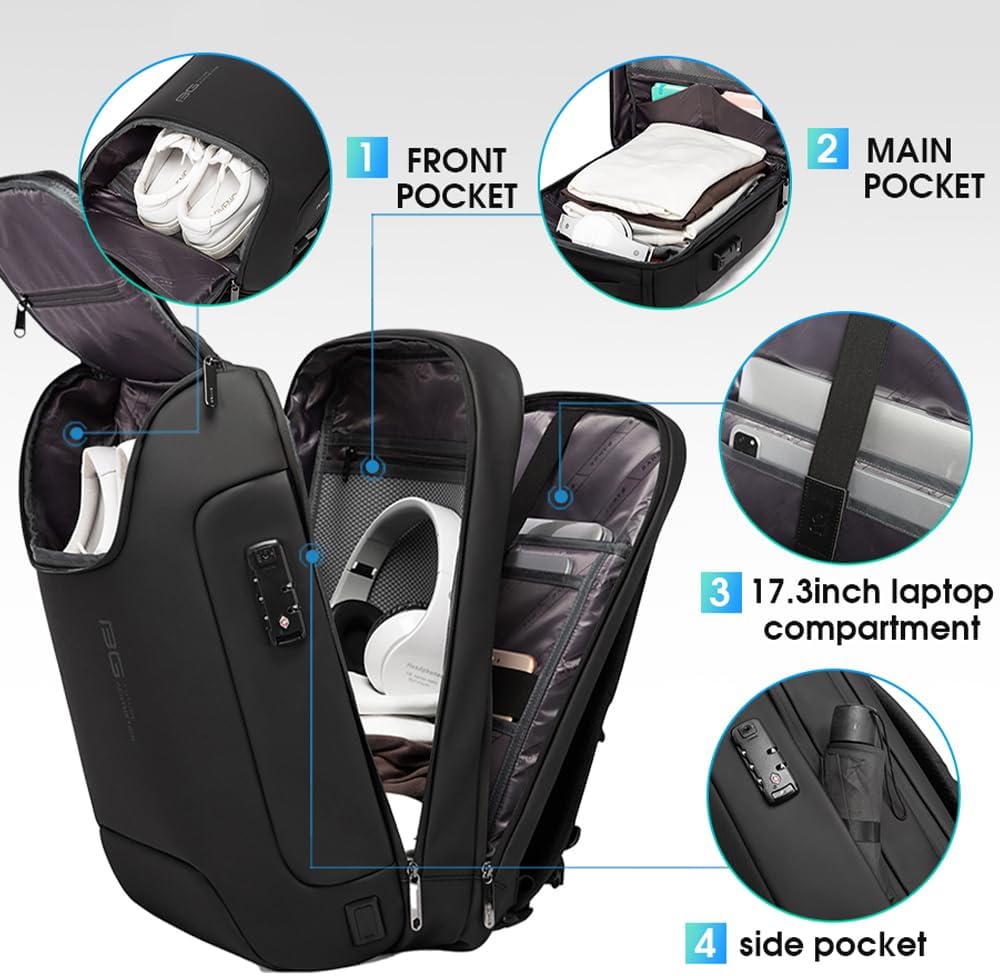 Anti Theft Business Laptop Backpack encalife