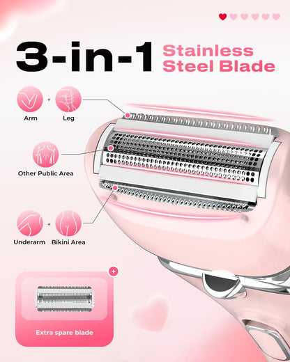 Electric Razor Women Love I Wet-Dry Shaver encalife