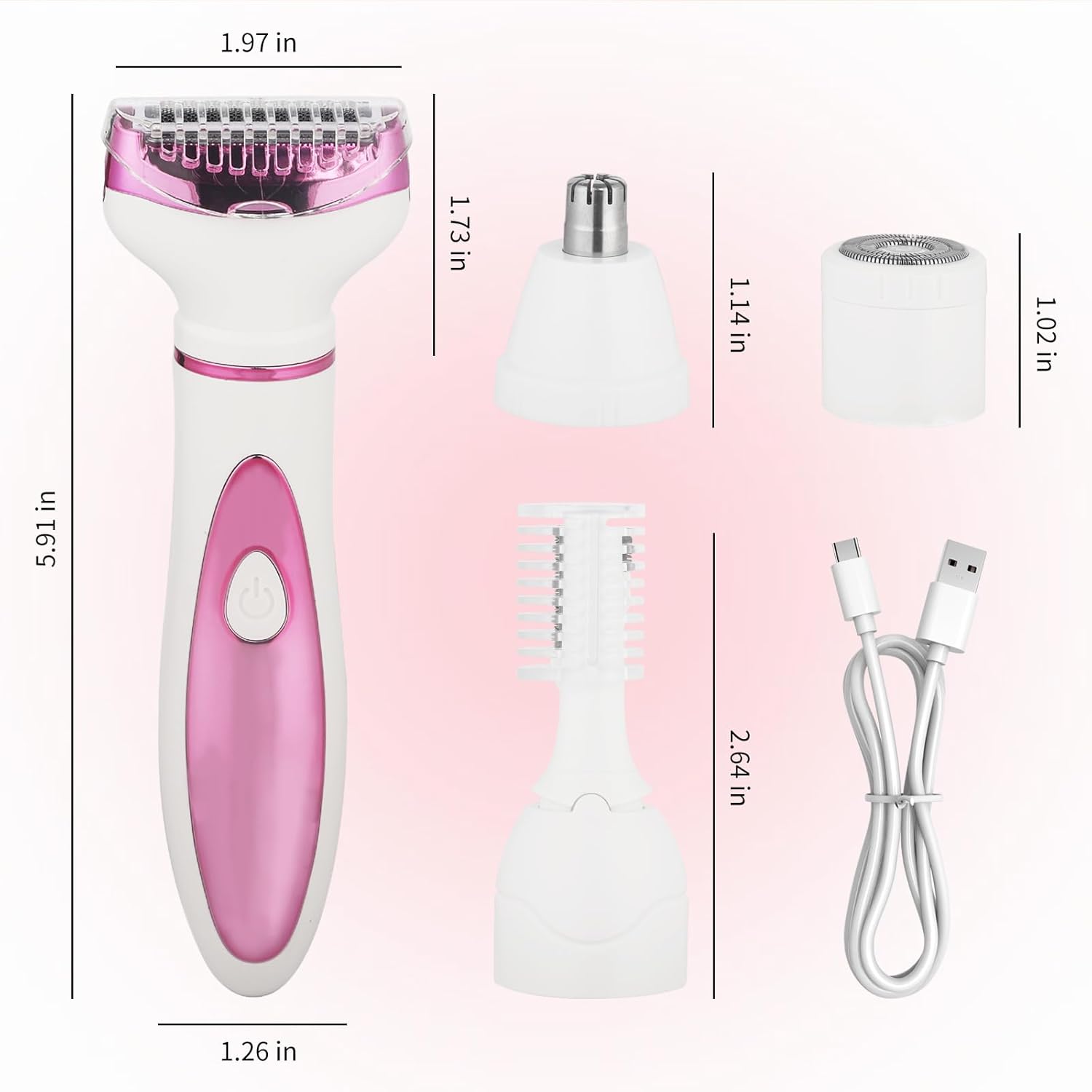 Electric Razor Women Prefer I Wet-Dry Trimmer encalife