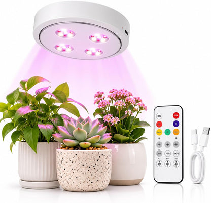 Grow Light For Indoor Plants | Rechargeable Magnetic Wireless encalife