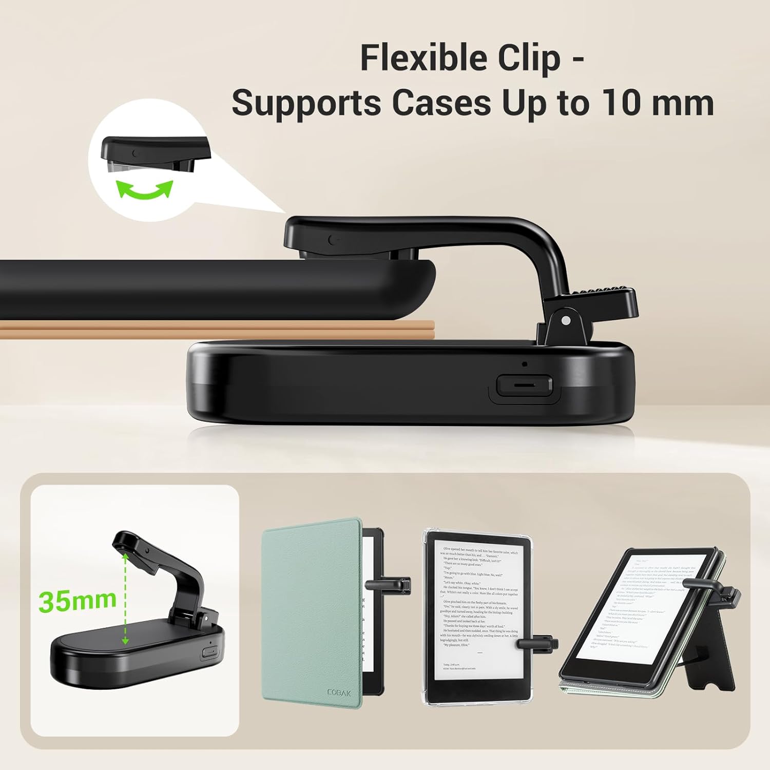 Hands Free Page Turner Remote for Cozy Reading encalife