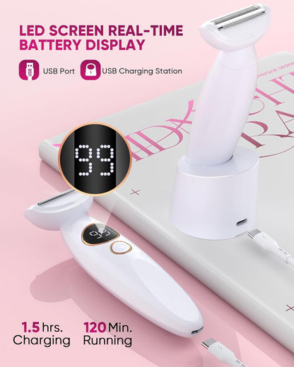 3-in-1 Electric Razor Women Bikini Trimmer Display encalife