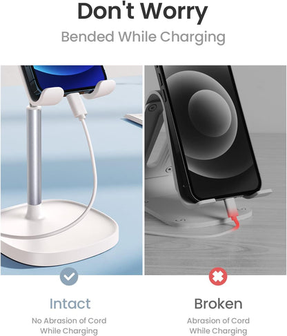 Mobile Stand Adjustable Height Desk Phone Holder Cradle encalife