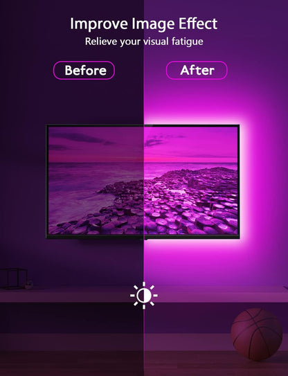 RGB LED TV Backlight With App Control encalife