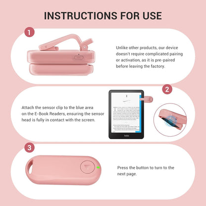 Hands Free Page Turner Remote for Cozy Reading encalife