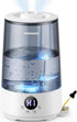 3.6L cool mist humidifier with aromatherapy diffuser, mood light, top-fill design, and ultra-quiet operation for bedrooms, nurseries, and home use.