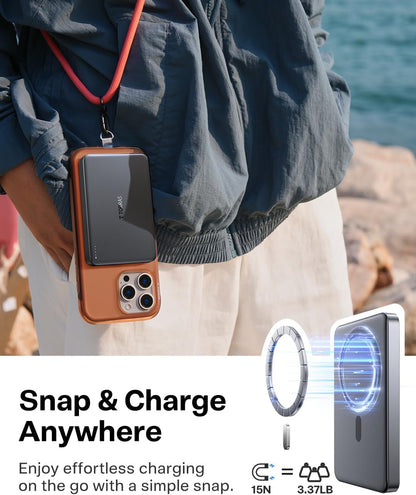 Ultra-Slim 10,000mAh Magnetic Power Bank Fast Charger encalife