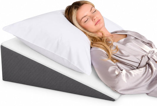 Memory Foam Bed Wedge Pillow for Comfortable Sleep encalife