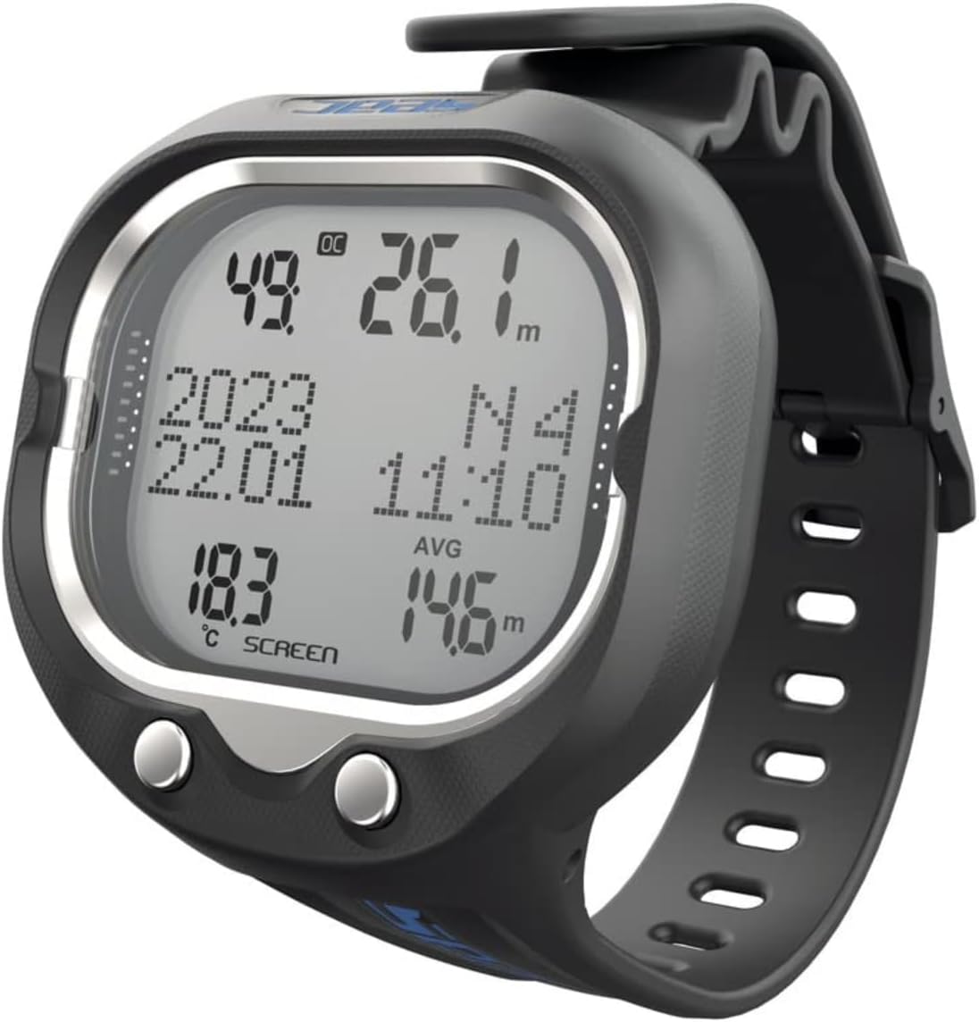 SEAC Screen Blue Scuba Dive Computer encalife