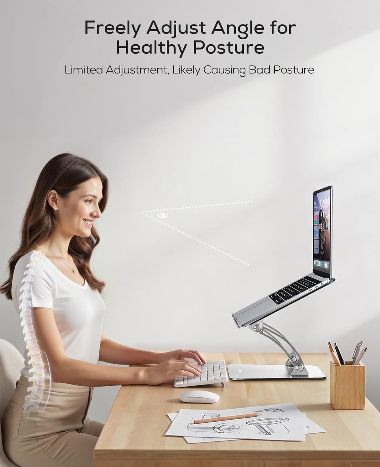 Adjustable Foldable Laptop Stand Pro encalife