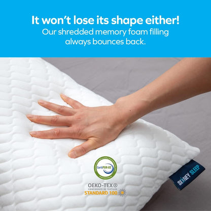 Side Sleeper Adjustable Memory Foam Pillow encalife