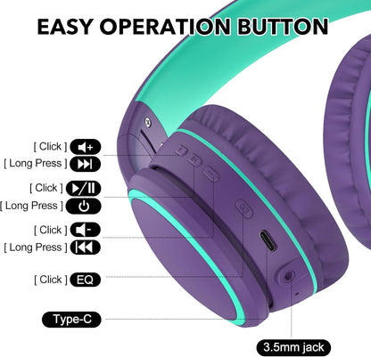 Over Ear Bluetooth Headphones with Deep Bass encalife