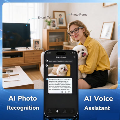 AI Camera Bluetooth Smart Glasses encalife