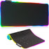 Extended gaming mouse pad with RGB Lighting and a large keyboard and mouse surface