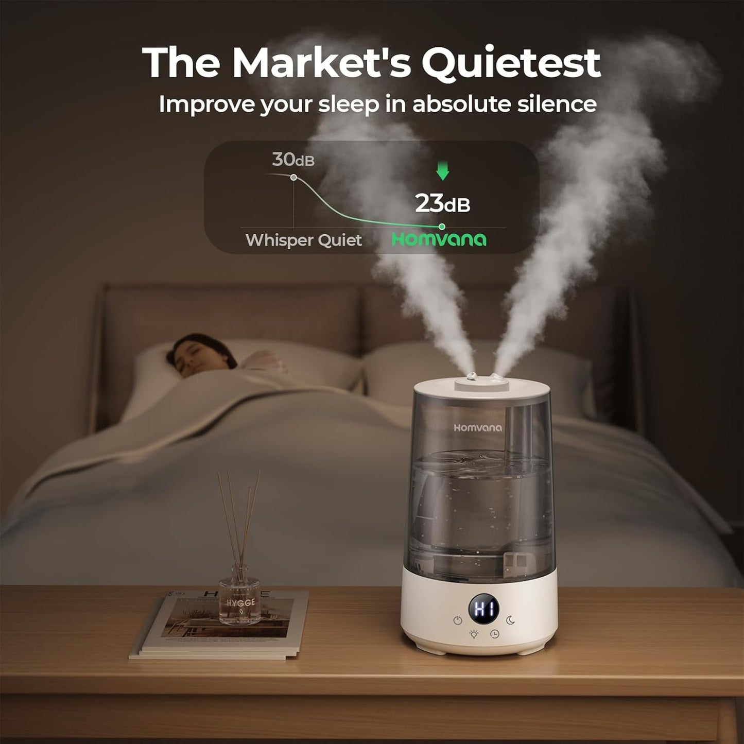 Cool Mist Humidifier | 3.6L | 3-In-1 Design encalife