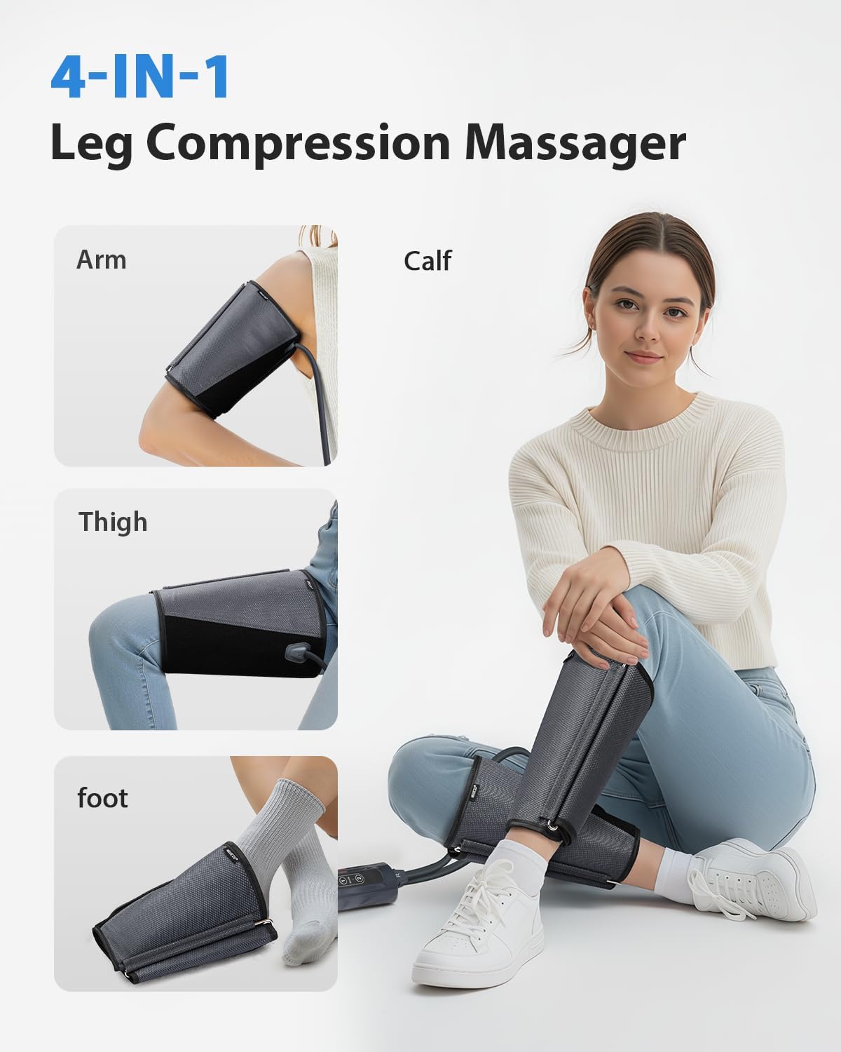 Air Compression Leg Massager for Everyday Relaxation Comfort encalife