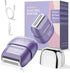 Purple waterproof electric razor women use for smooth hair removal on legs, face, body, bikini area, and sensitive skin.
