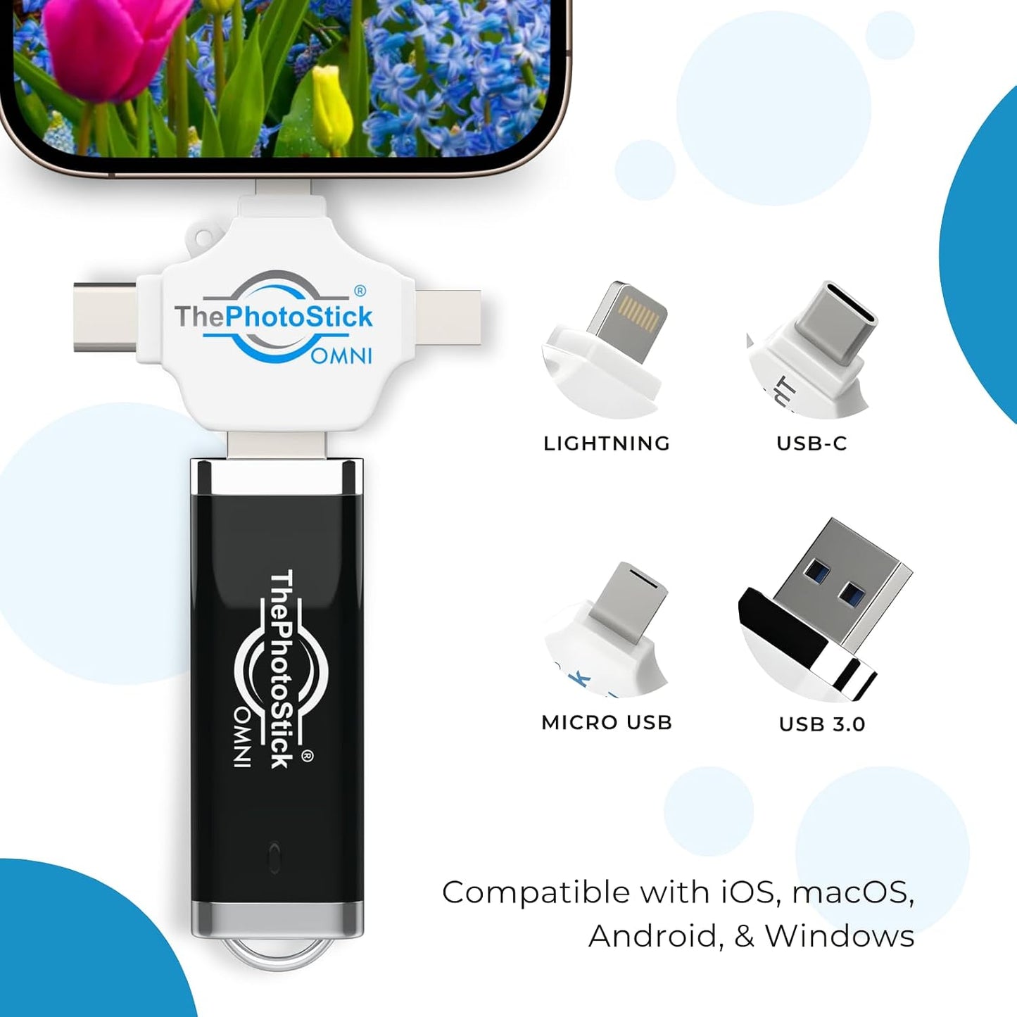 128GB Photo Backup Flash Drive for Devices encalife