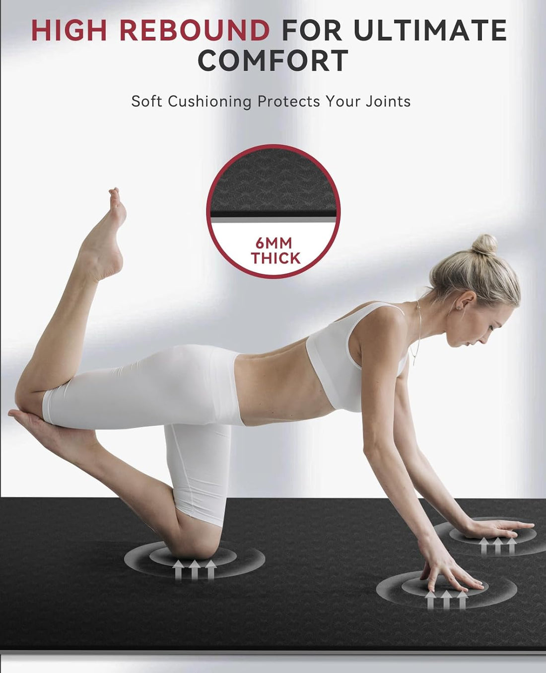 Extra Wide Yoga Mat For Full Body Workouts encalife