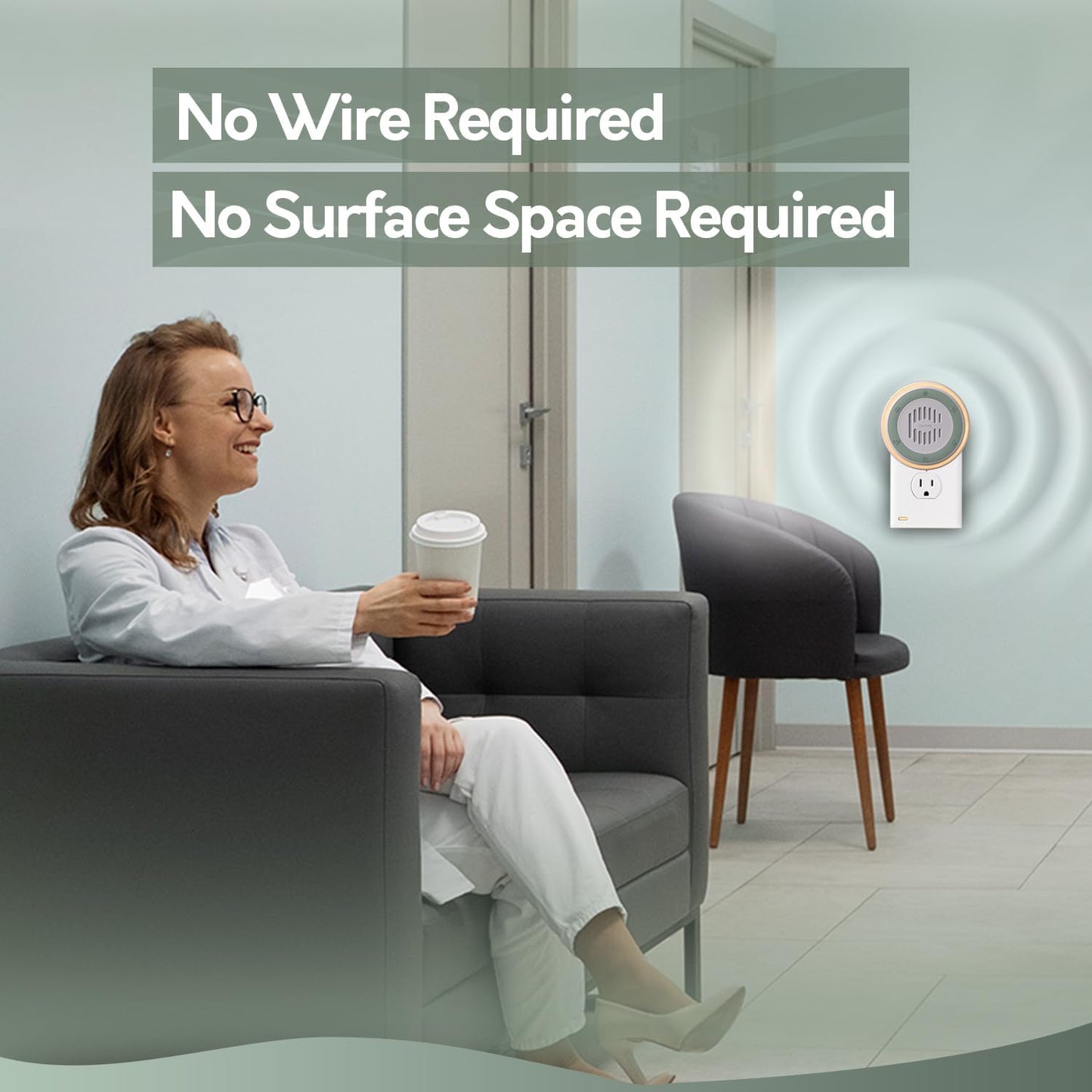 Plug-In White Noise Machine for Office Privacy encalife