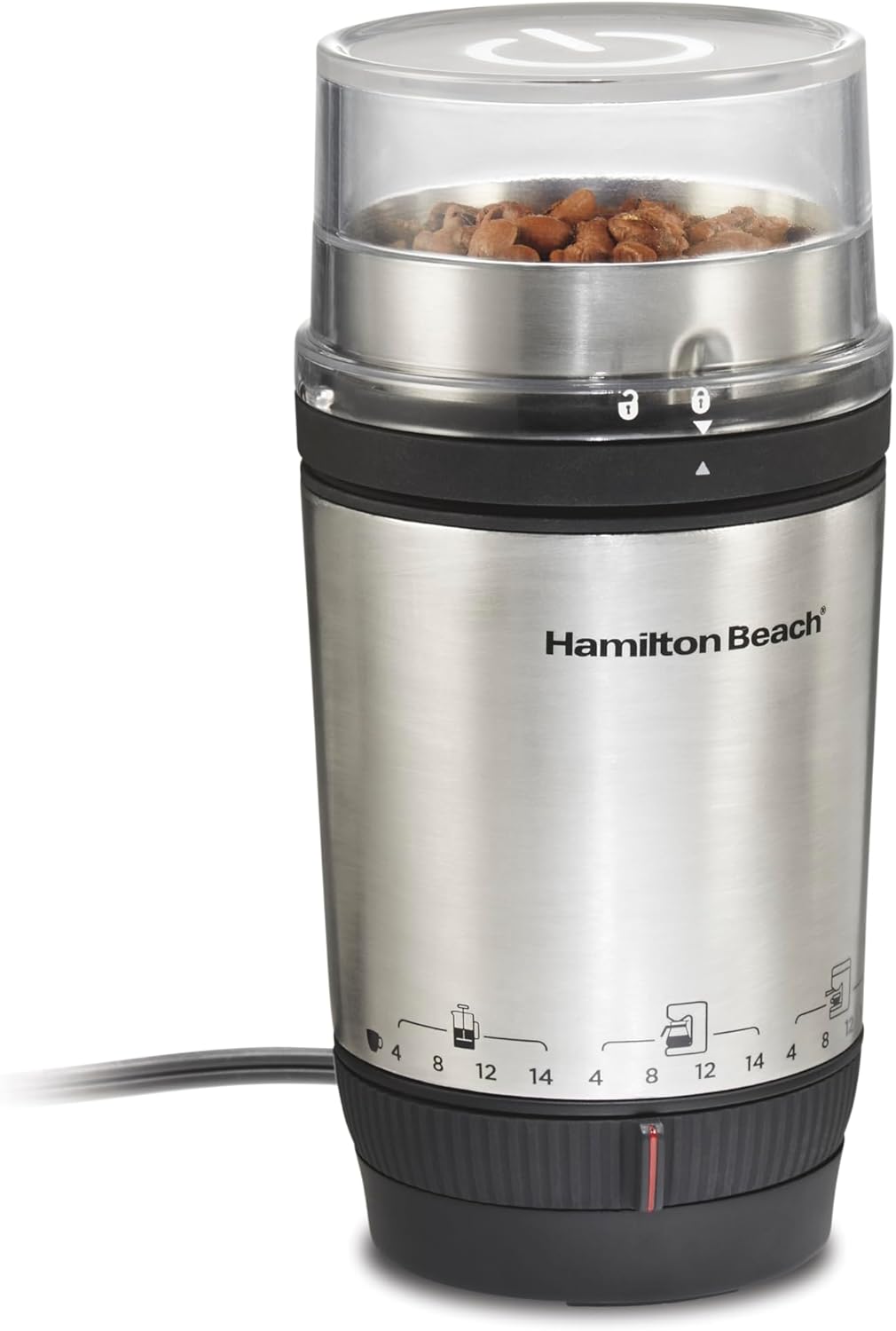 Adjustable coffee grinder for 4 to 14 cups